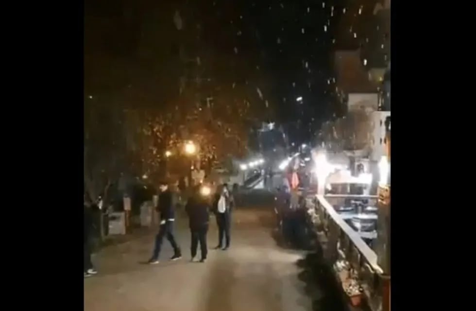 Nieve en La Cumbrecita.