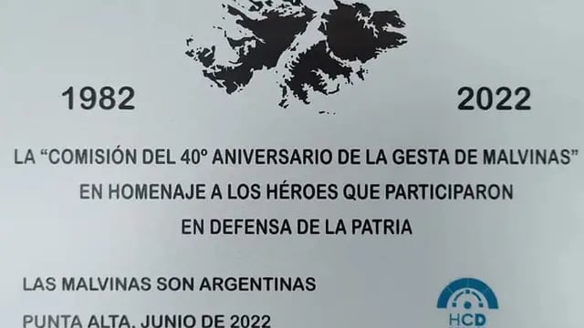 Comisión 40° Aniversario Gesta de Malvinas