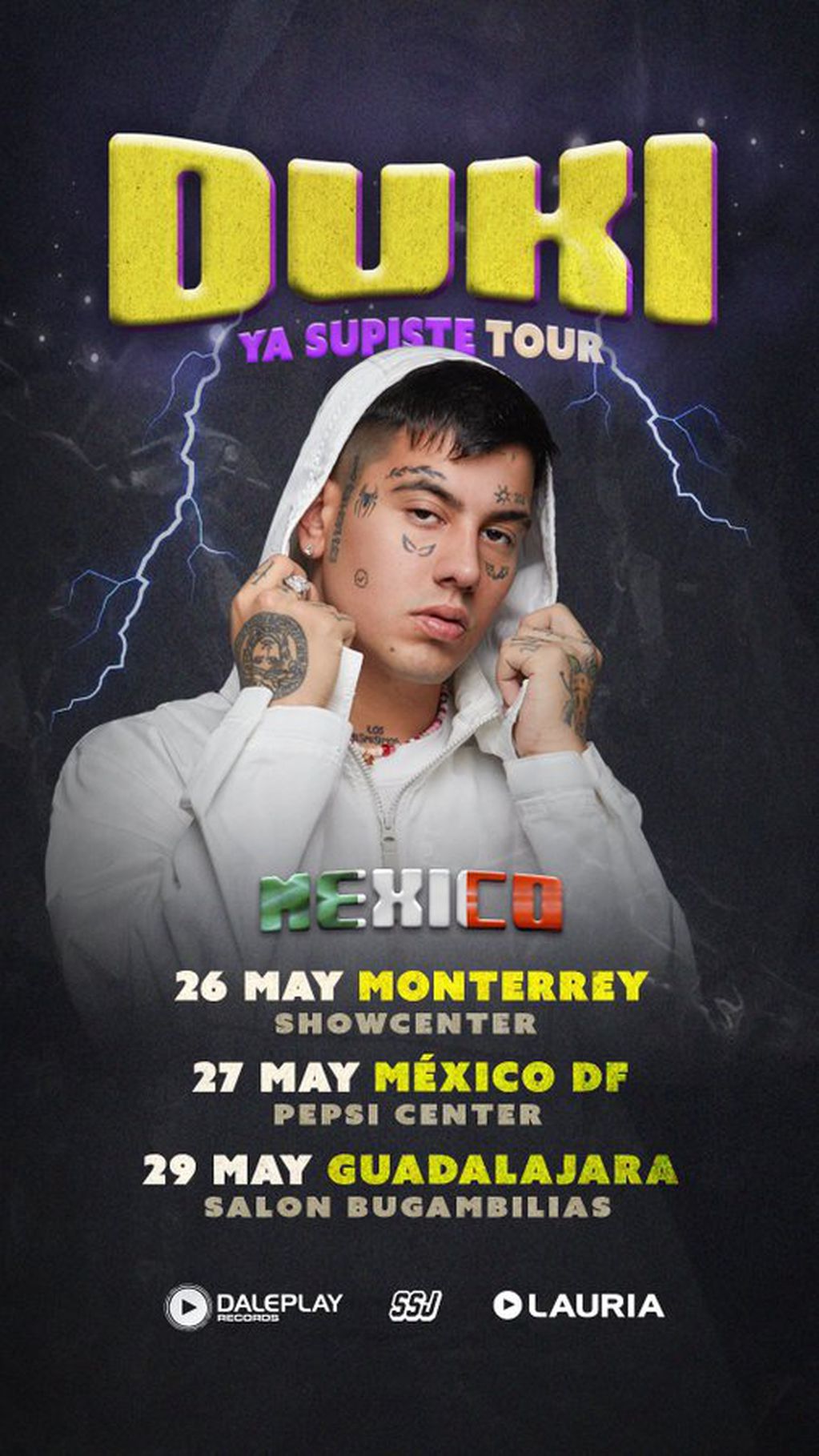 Duki anunció una gira por México durante mayo