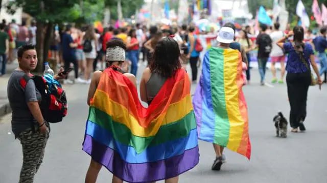 ORGULLO LGBT. La marcha de 2019 en Córdoba (Nicolás Bravo / Archivo)