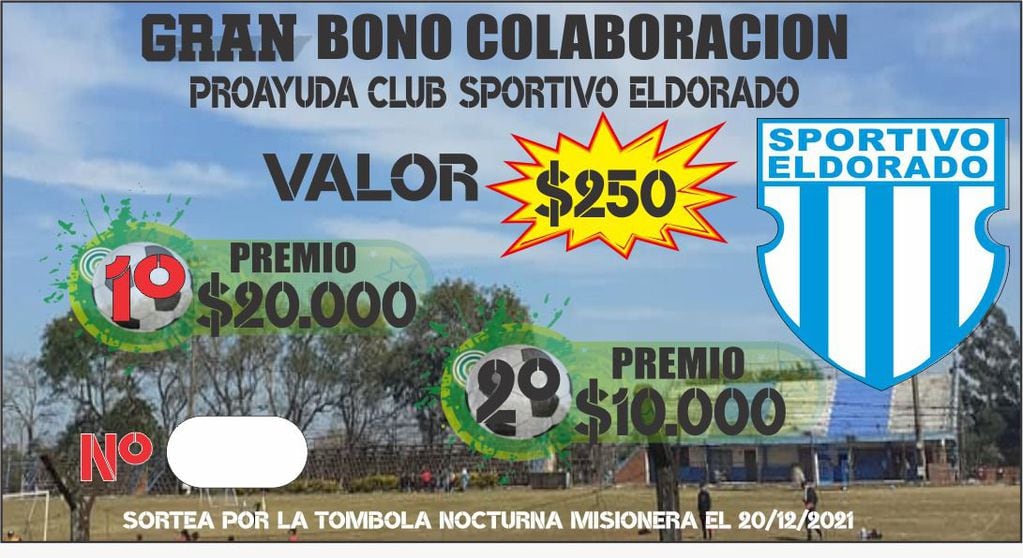El Club Sportivo Eldorado trae un gran bono colaboración.