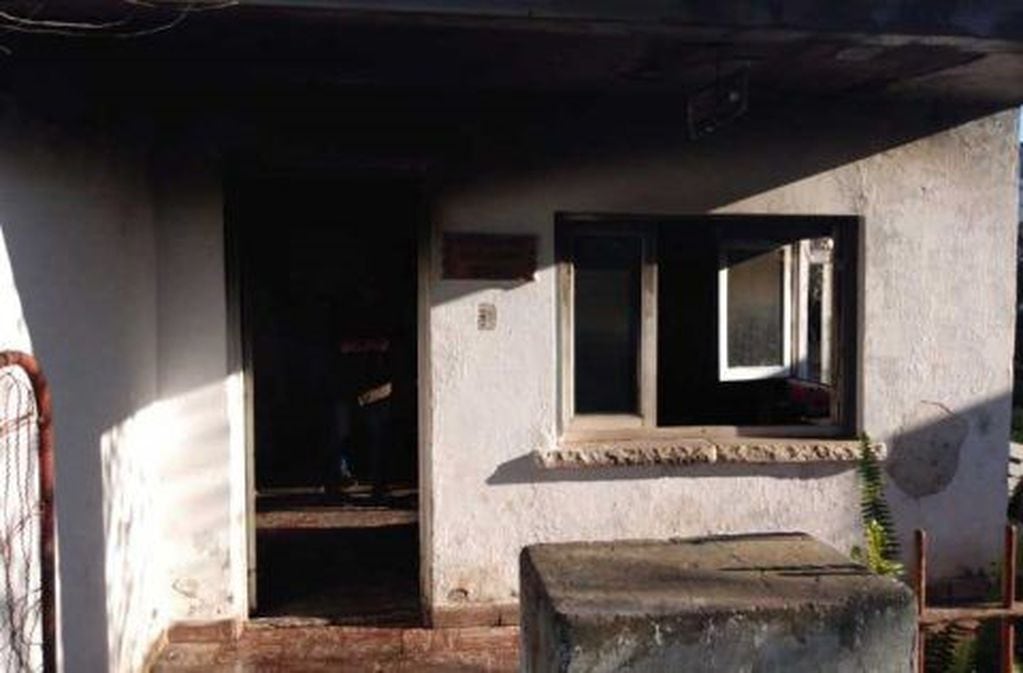 El incendio se produjo en una casa de Batán.