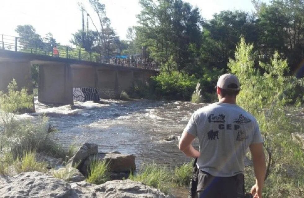 La crecida del río San Antonio.