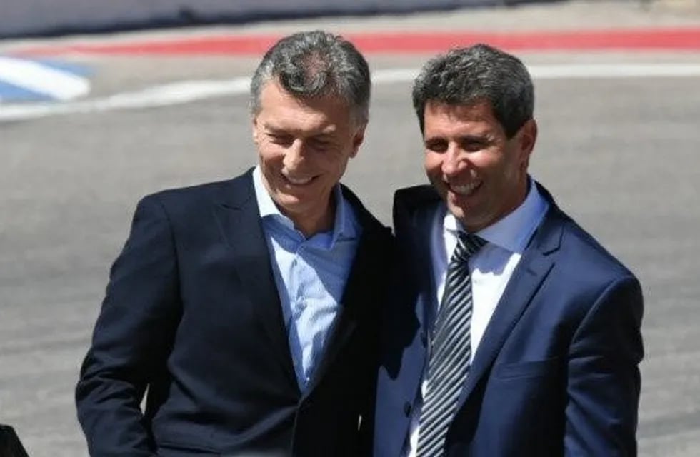 Mauricio Macri y Sergio Uñac.