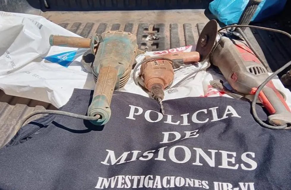 Recuperaron herramientas robadas de una obra en construcción en San Javier.