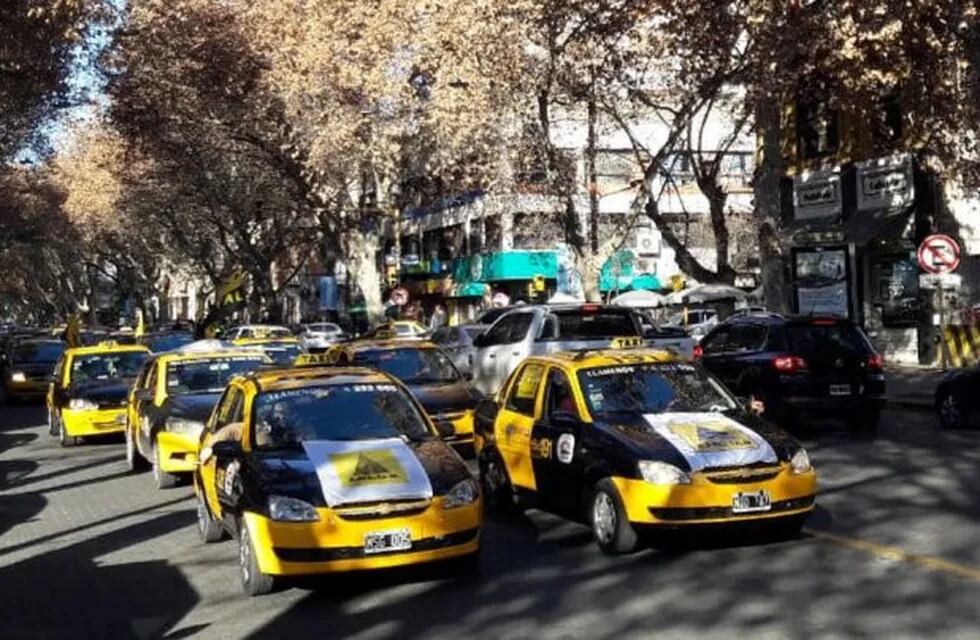 Taxistas en Mendoza