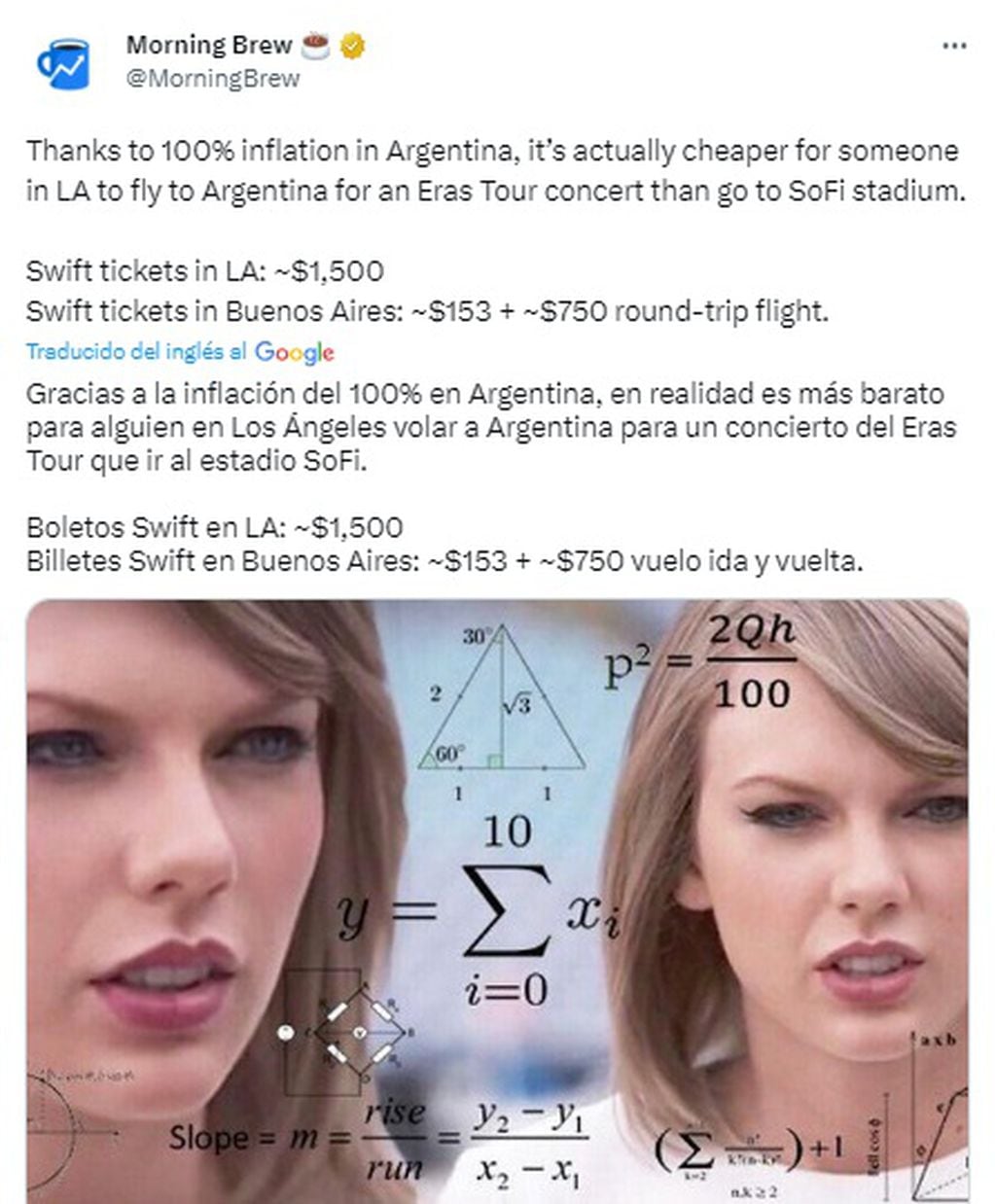 A los estadounidenses les conviene viajar a Buenos Aires para ver a Taylor Swift.