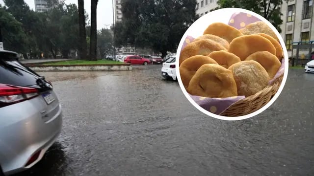 Calles inundadas en Rosario