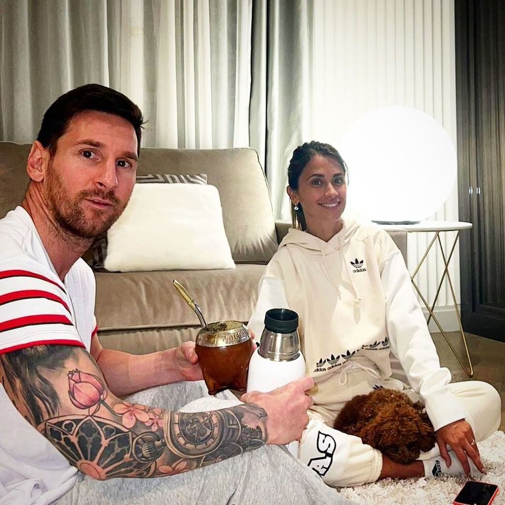 Tomando mates con Antonela Roccuzzo, Messi contó como se siente después del COVID-19.