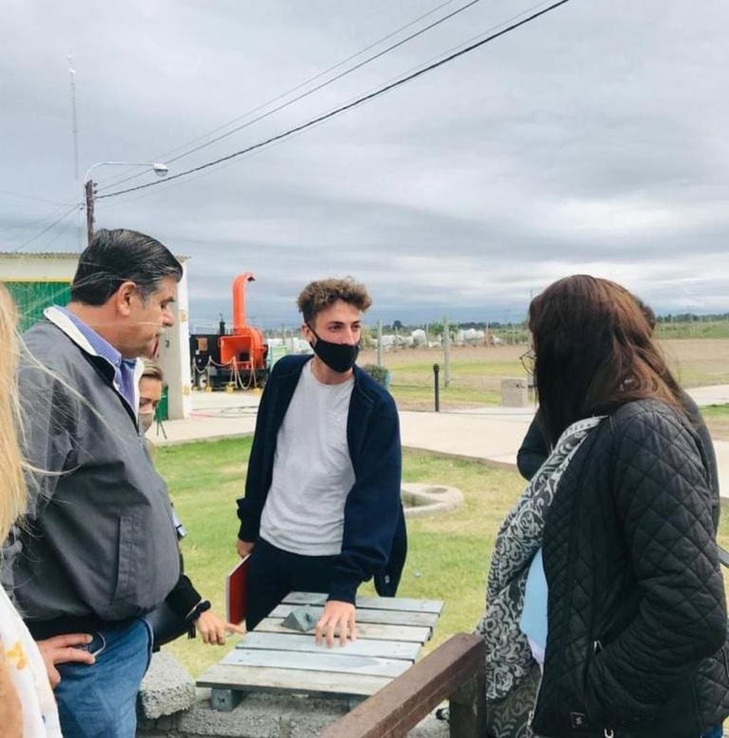 Visita a la planta de reciclaje de Junín junto a Mario Abed, vicegobernador de Mendoza. Foto prensa 