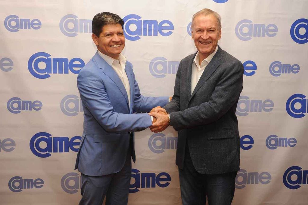 Buenos Aires: el gobernador Juan Schiaretti junto al presidente de CAME Alfredo González (Gobierno de la Provincia)