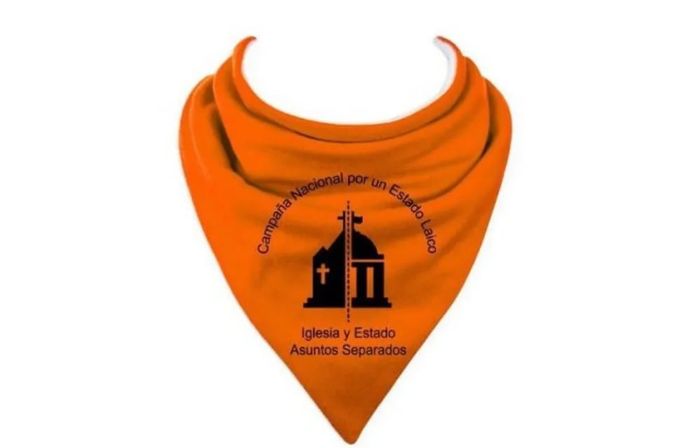El pañuelo anaranjado busca la separación de la Iglesia Católica dle Estado argentino