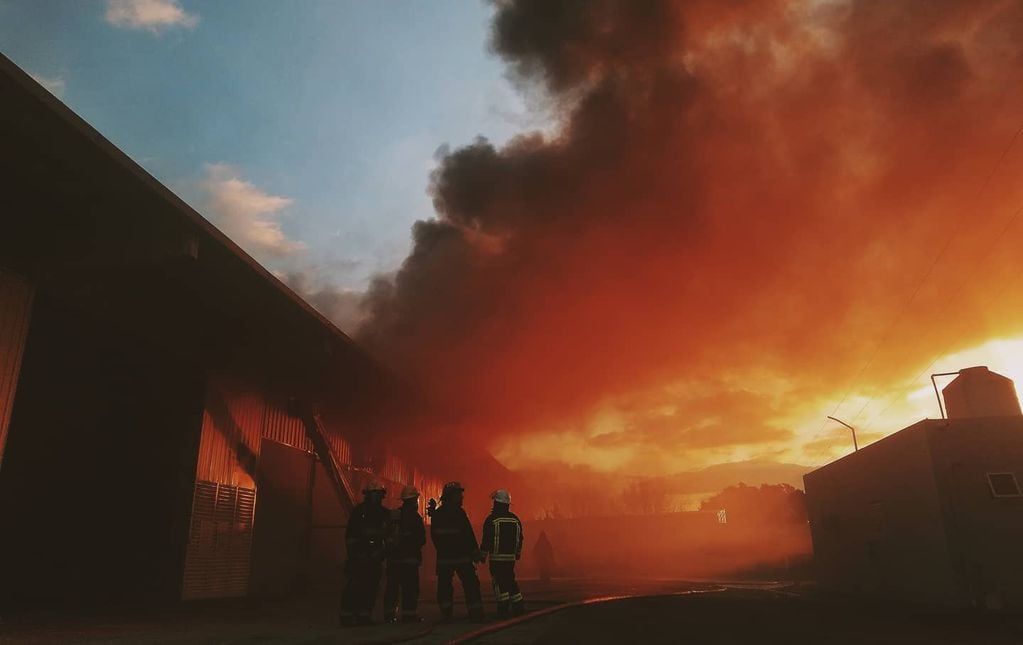 Incendio en predio YPF Agro Arroyito ruta 19