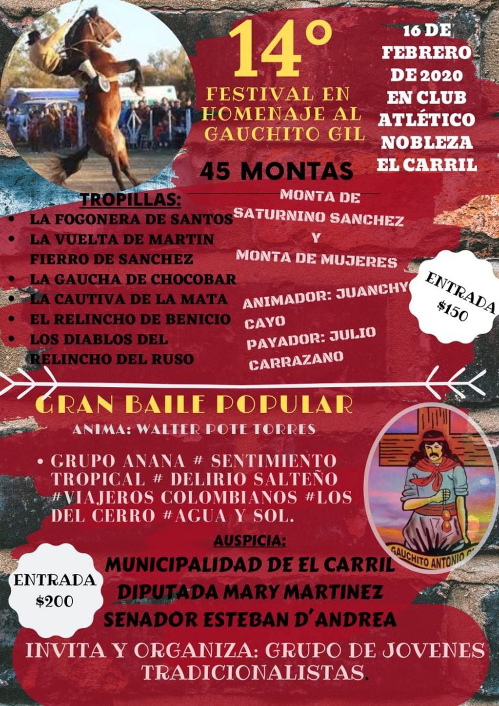 Festival en Homenaje al Gauchito Gil en El Carril (Facebook Devotos del Gauchito Gil)