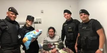 Policías ayudaron a dar a luz a una mujer en San Pedro