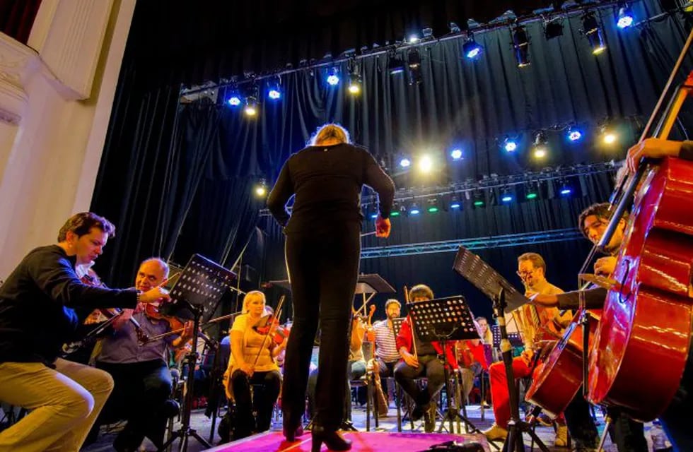 Ensayo de la orquesta del Festival Internacional Arte Sustentable, en Jujuy