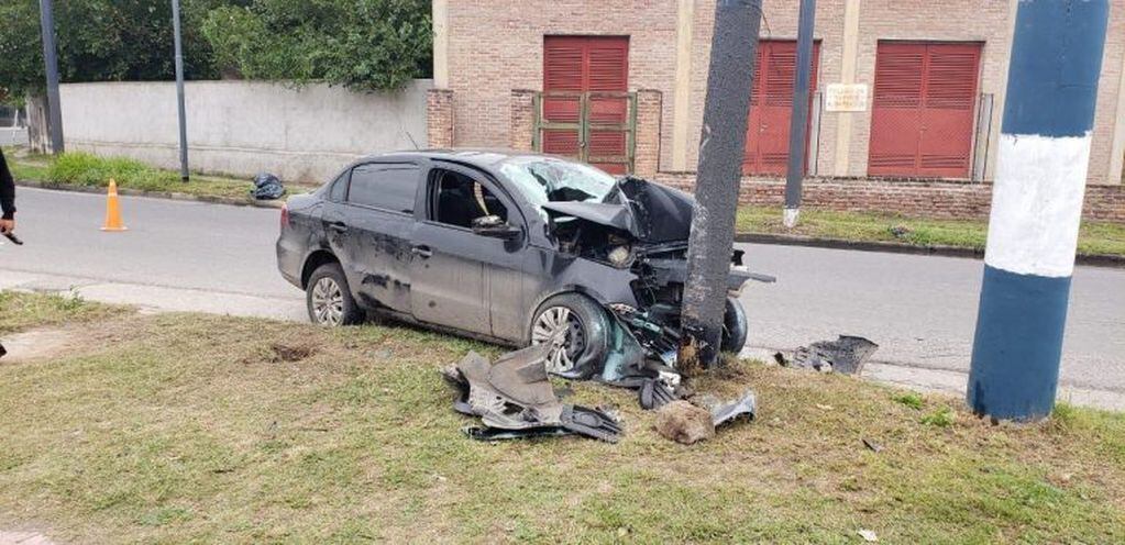 El accidente en avenida Julio A. Roca ocurrió a las 5.30 de este miércoles.