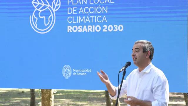 Javkin en la presentación de Plan de Acción Climática 2030
