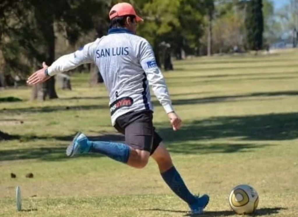 Juan Lucero, el puntano que disputará el Mundial de Footgolf.