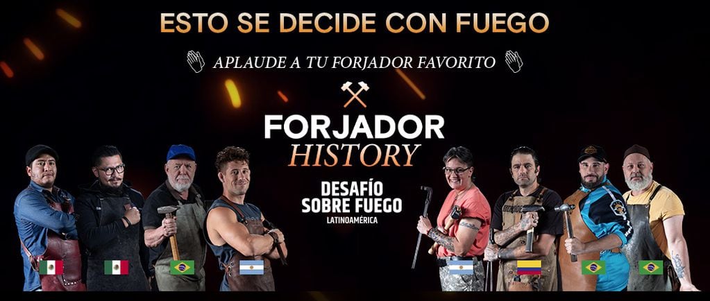 Agustín Peppi en History Channel, busca apoyo para continuar en el Desafío sobre Fuego Latinoamérica".
