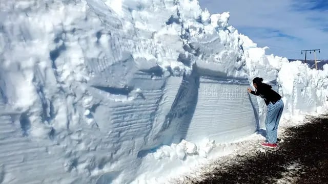 Pared de hielo en Neuquén