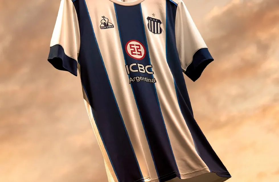 Talleres presentó en sociedad sus nuevas camisetas para la temporada 2024. (Prensa Talleres)