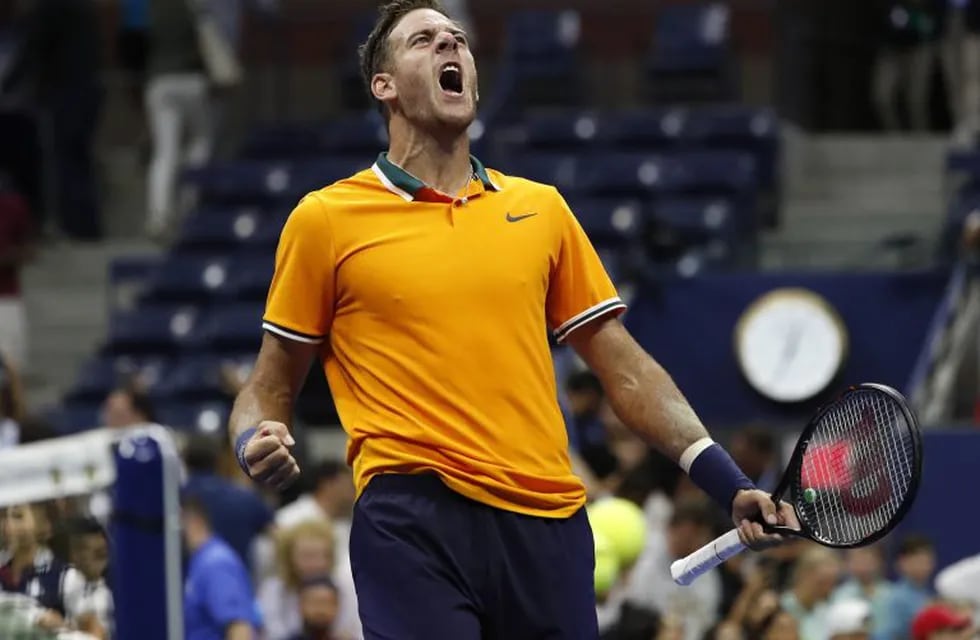 JSX23. New York (United States), 01/09/2018.- Juan Martin del Potro of Argentina celebrates after defeating Fernando Verdasco of Spain during the fifth day of the US Open Tennis Championships the USTA National Tennis Center in Flushing Meadows, New York, USA, 31 August 2018. The US Open runs from 27 August through 09 September. (Tenis, Abierto, España, Estados Unidos, Nueva York) EFE/EPA/JASON SZENES