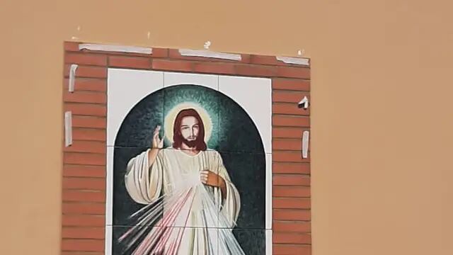 Inauguraron una imagen de Jesús Misericordioso en Pérez