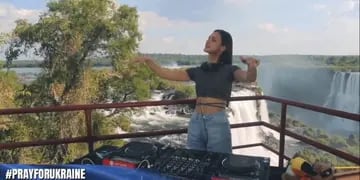 DJ Korolova realizó un streaming en Cataratas