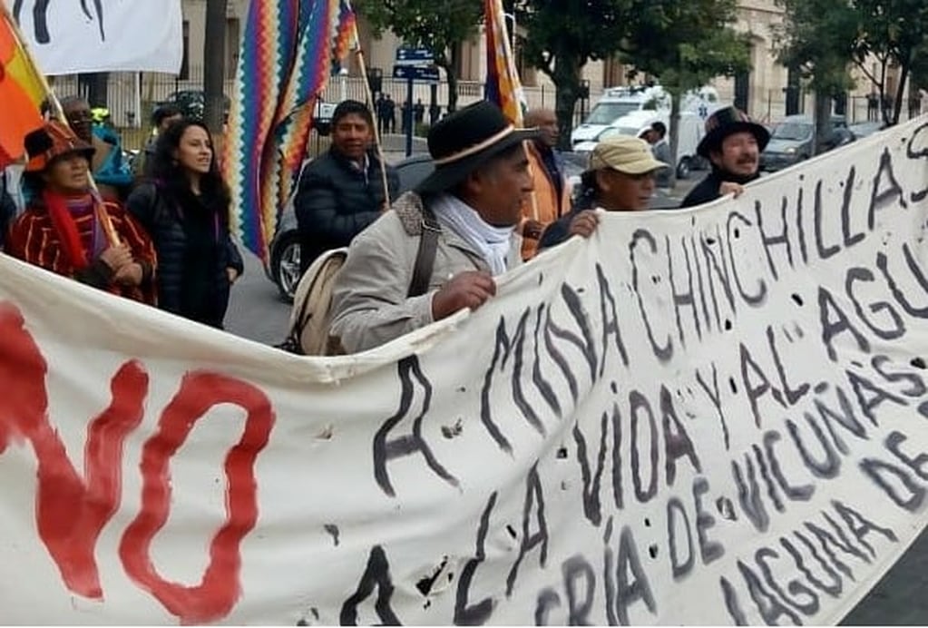 La marcha Qhapac Ñan a su arribo a San Salvador de Jujuy en 2018.