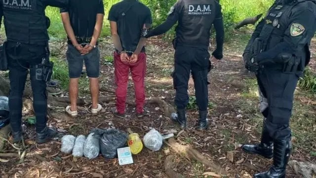 Garupá: dos presuntos dealers fueron detenidos con más de 3 kilos de cogollos de marihuana