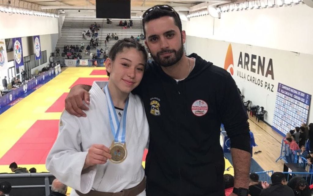 Keila Villarruel, la flamante campeona argentina de Judo en la categoría Cadetes Menos de 57 Kilos, en el torneo Nacional que se realizó en Córdoba.
