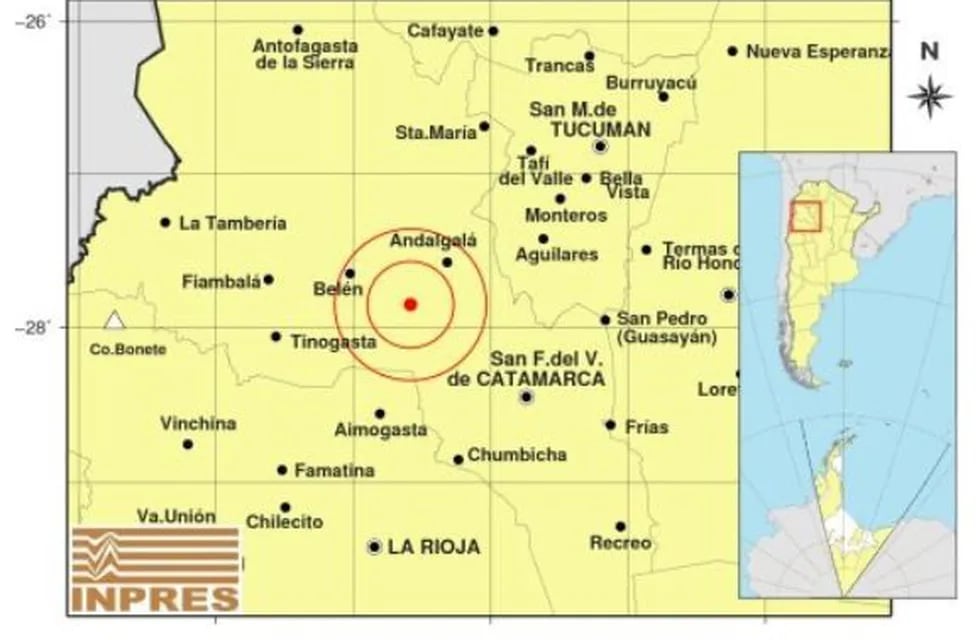 sismo en Catamarca