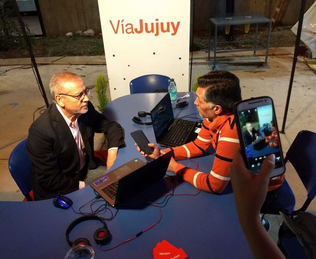 El ministro Juan Carlos abud Robles en entrevista con Vía Jujuy