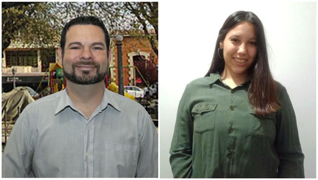Javier Archilla y Paloma Budini, los dos precandidatos por la lista 504A.