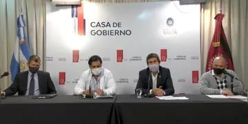 Conferencia de prensa del COE de Salta
