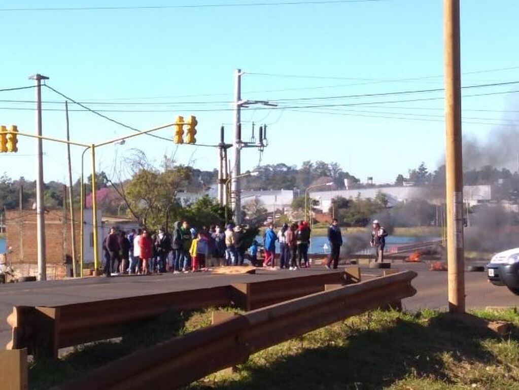 Protestas de tareferos en Misiones. (Foto: Twitter)