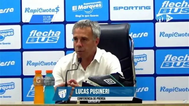 Lucas Pusineri, entrenador de Atlético Tucumán.