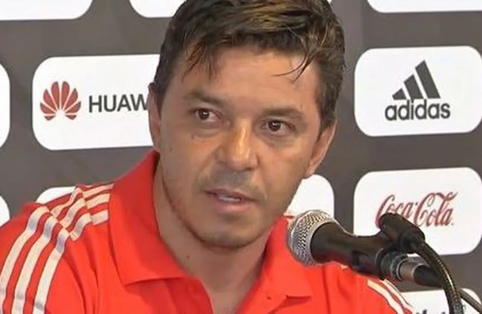 Marcelo Gallardo habla en conferencia de prensa tras renovar con River.