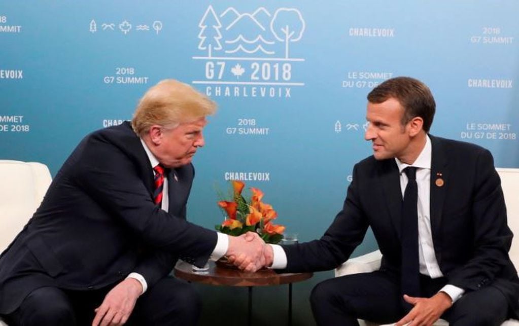 Trump saluda a Macron