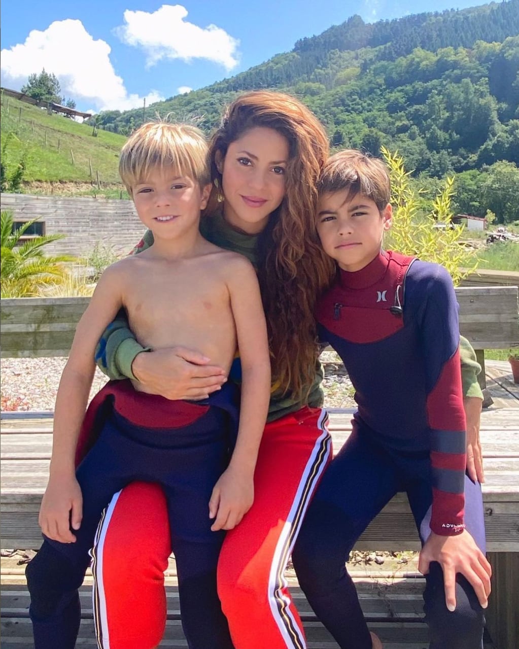 Las fotos de Shakira junto a sus hijos
