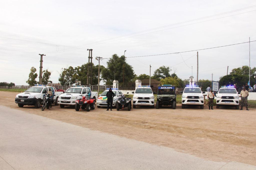 El Ministro de Seguridad de la Provincia, Sergio Berni estuvo en Tres Arroyos para participar del acto de incorporación de patrulleros a la Policía Rural.