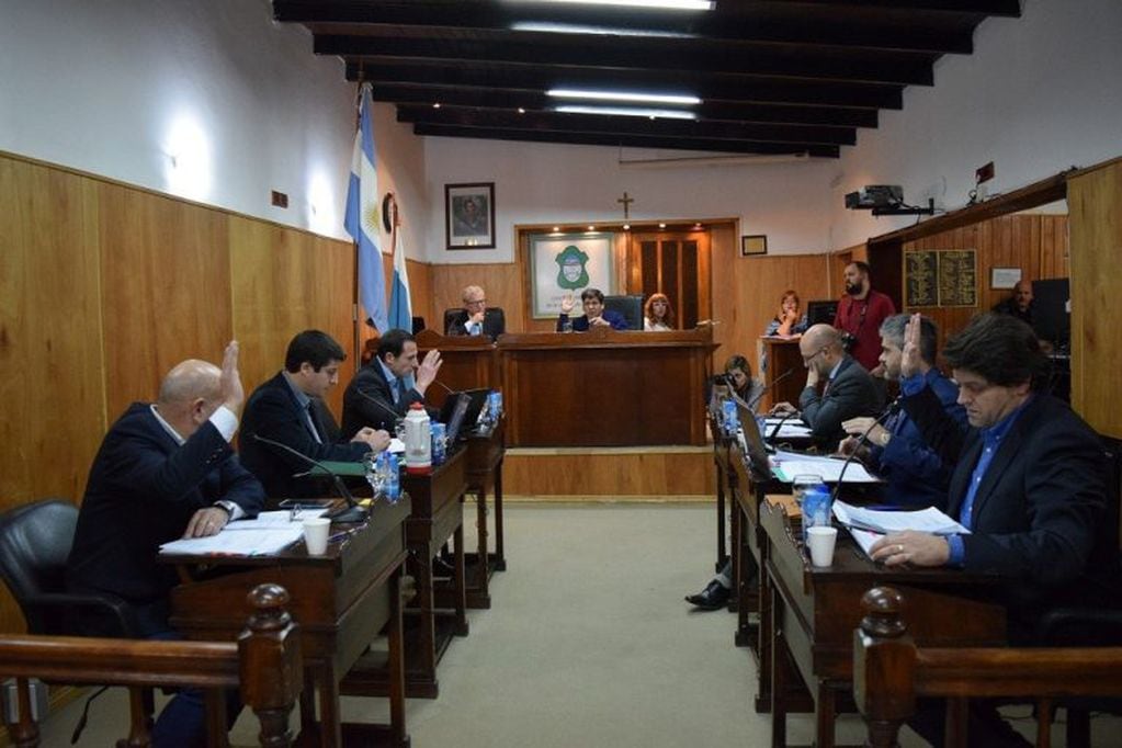 Concejo Deliberante de Ushuaia en sesión.