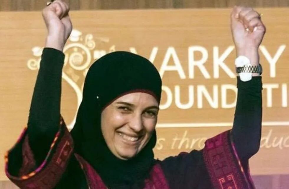 Hanan Al Hroub galardonada con el  'Global Teacher Prize' la mejor maestra del mundo en 2016, está en Mendoza.