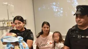 Policías de Rosario ayudaron a una embarazada