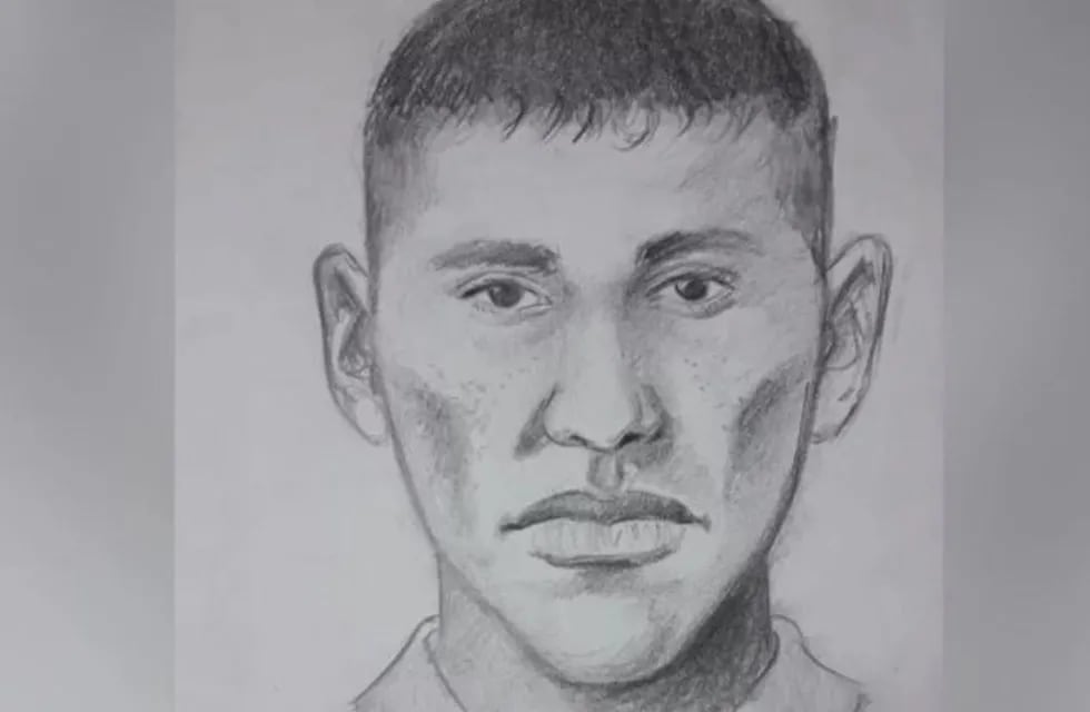 Difundieron el identikit del presunto  asesino del colectivero en Virrey del Pino.
