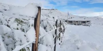 Lluvias y nieve en la Patagonia.