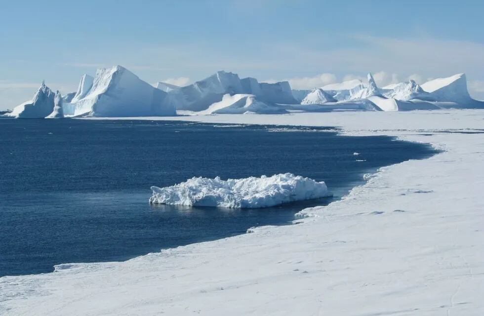 Frente de hielo en la Antártida. (DPA)
