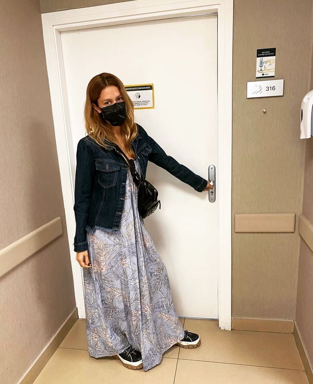 Vanina Escudero tras recibir el alta médica. (Foto: Instagram)