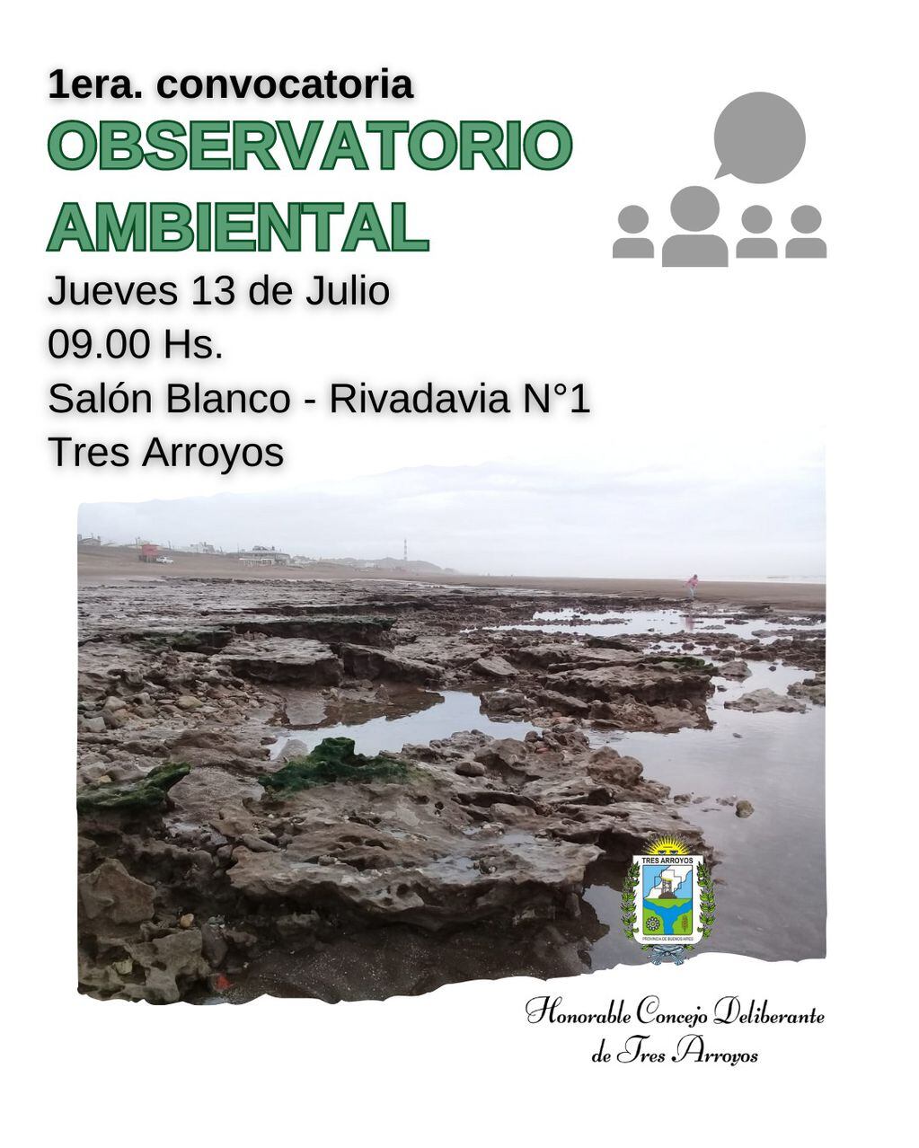 Primera convocatoria al Observatorio Ambiental en Tres Arroyos